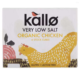 Kallo - BTO Very Low Salt Chicken Stock Cubes, 48g | Multiple Pack Sizes