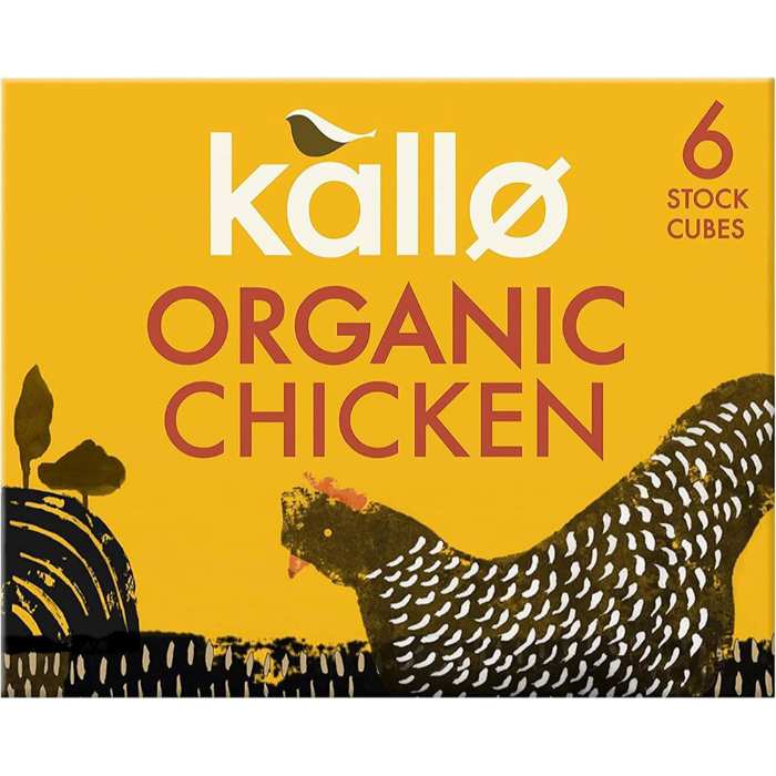 Kallo - Chicken Stock Cubes Organic, 66g - Pack of 15