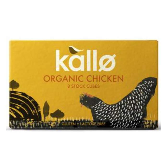 Kallo - Chicken Stock Cubes Organic, 66g - Pack of 1