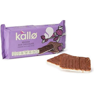 Kallo - Milk Chocolate Rice Cakes, 90g | Pack of 16