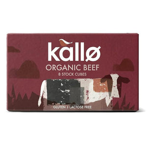 Kallo - Organic Beef Stock Cubes 8 pack, 88g