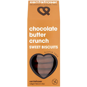 Kent & Fraser - Chocolate Butter Crunch Sweet Biscuits, 125g | Pack of 6