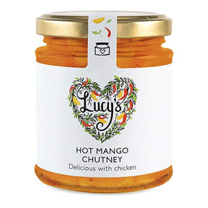 Lucy's Dressings - Hot Mango Chutney, 150g | Pack of 6