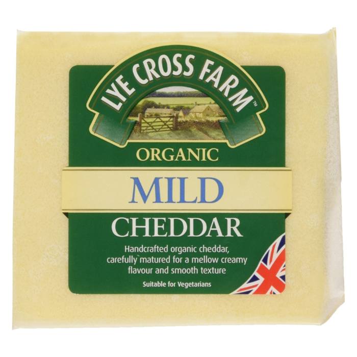 Lye Cross Farm - Mild Cheddar Organic, 245g