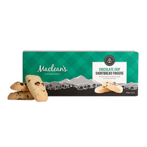 Macleans Highland Bakery - Chocolate Chip Shortbread Fingers, 150g | Pack of 12