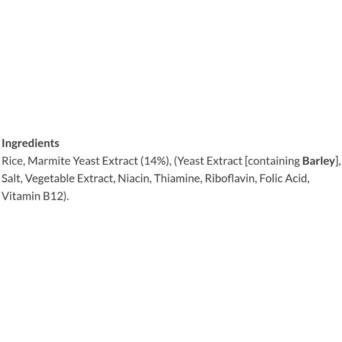 Marmite - Mini Rice Cakes, 25g -Back