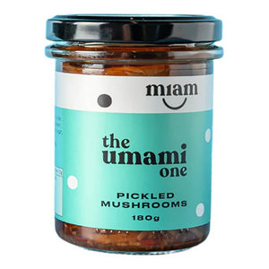 Miam Jars - The Umami One Pickle Mushrooms, 180g | Pack of 6