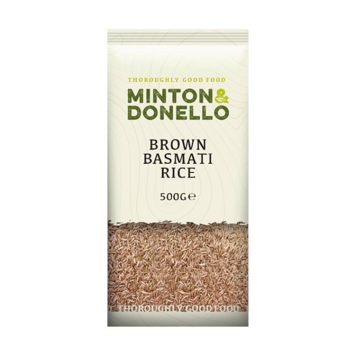 Minton & Donello - Brown Basmati Rice, 500g  Pack of 6