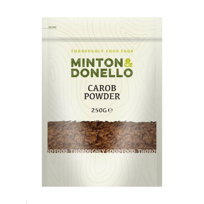 Minton & Donello - Carob Powder, 250g  Pack of 6