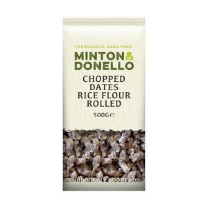 Minton & Donello - Chopped Dates Rice Flour Rolled, 500g | Pack of 6