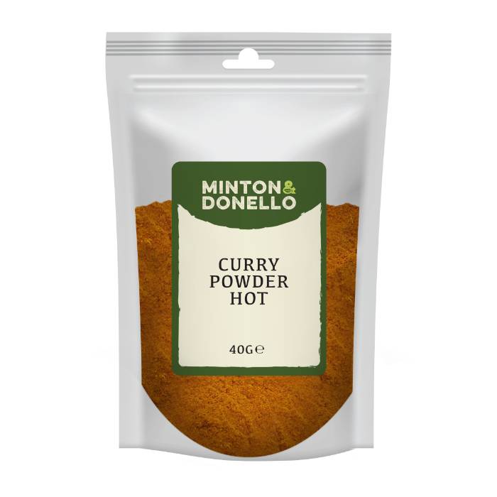 Minton & Donello - Curry Powder Hot, 40g  Pack of 10