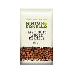 Minton & Donello - Hazelnuts Whole Kernels | Pack of 6 | Multiple Sizes
