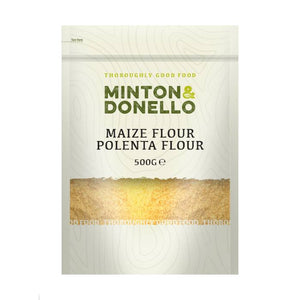 Minton & Donello - Maize Flour Polenta Flour, 500g | Pack of 6