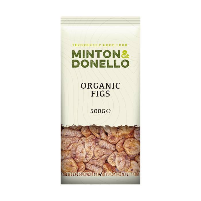 Minton & Donello - Organic Figs, 500g  Pack of 6