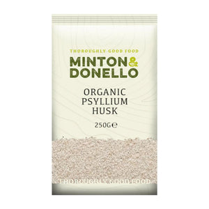 Minton & Donello - Organic Psyllium Husk, 250g | Pack of 6