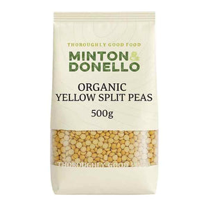 Minton & Donello - Organic Yellow Split Lentils, 500g | Pack of 6