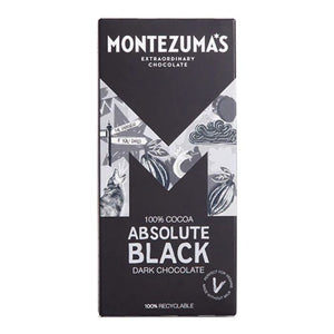 Montezuma's - 100% Cocoa Absolute Black Bar, 90g | Pack of 12