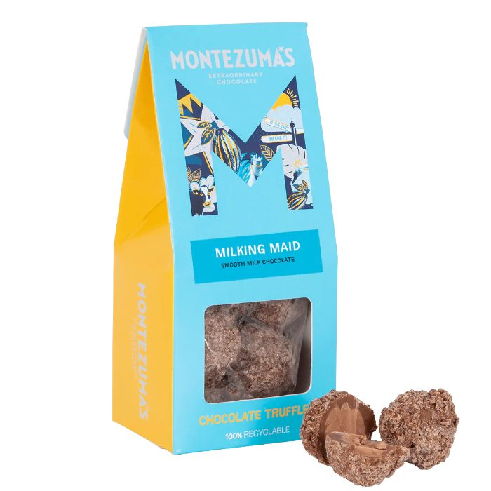 Montezuma's - Milking Maid Smooth Milk Chocolate Truffles Carton, 120g  Pack of 10
