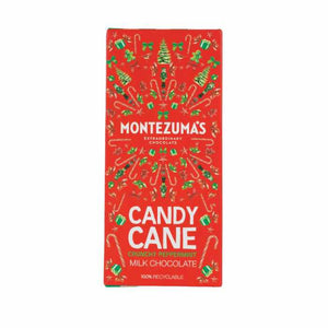 Montezumas - Candy Cane Christmas Milk Chocolate Bar, 90g | Pack of 12