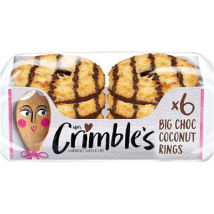 Mrs Crimbles - Large Chocolate Coconut Rings, 200g