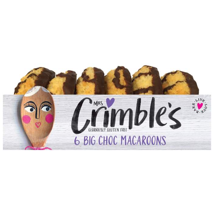 Mrs Crimbles - Mrs Crimbles Big Choc Macaroon (6), 195g - Pack of 9