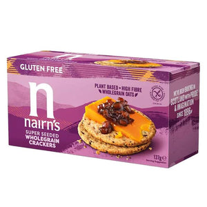 Nairns - Gluten Free Super Seeded Fluted Cracker, 137g | Pack of 8