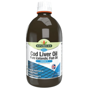 Natures Aid - Cod Liver Oil Liquid, 500ml
