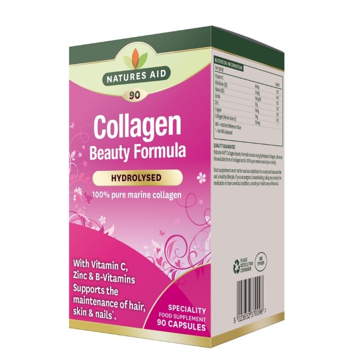 Natures Aid - Collagen Beauty Formula, 90 Capsules