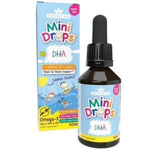 Natures Aid - Mini Drops Omega-3 DHA, 50ml