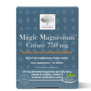 New Nordic - Magnesium Citrate 750mg, 60 Tabs