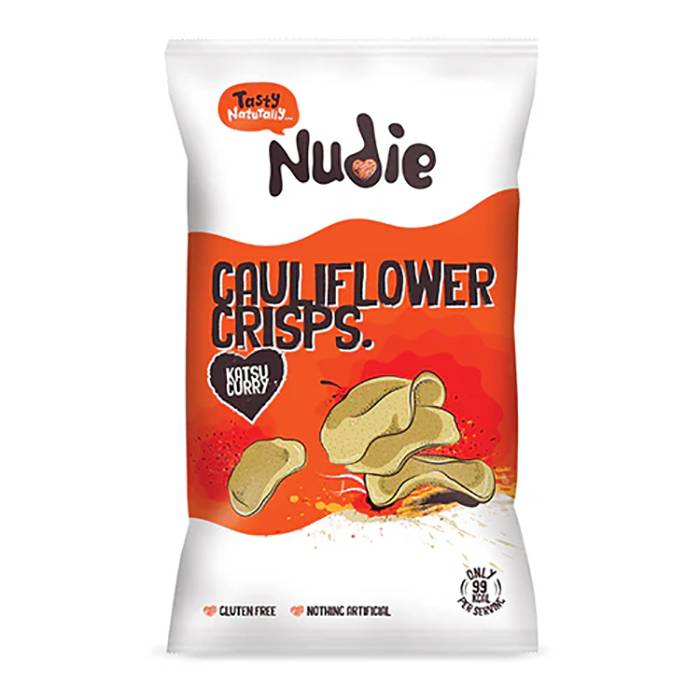 Nudie - Caulifower Crisps with Katsu Curry 80g - Pack of 12