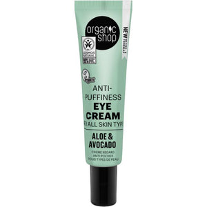 Organic Shop - Anti-puffiness Eye Cream For All Skin Types Avocado and Aloe, 30ml