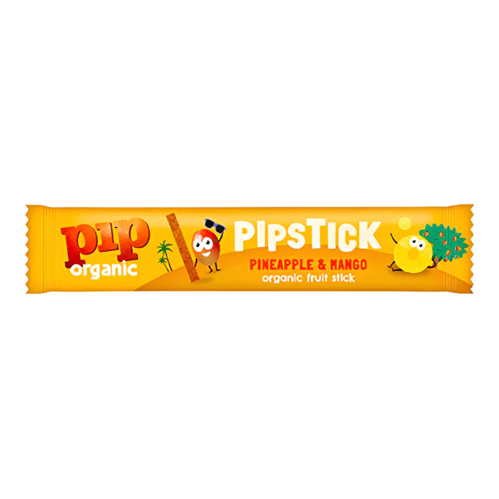 Pip Organic - Pipstic Mango & Pineapple Organic Fruit Bar, 18g  Pack of 24