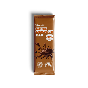 Plamil - Coffee Choc Bar 60% Cocoa, 40g | Pack of 12