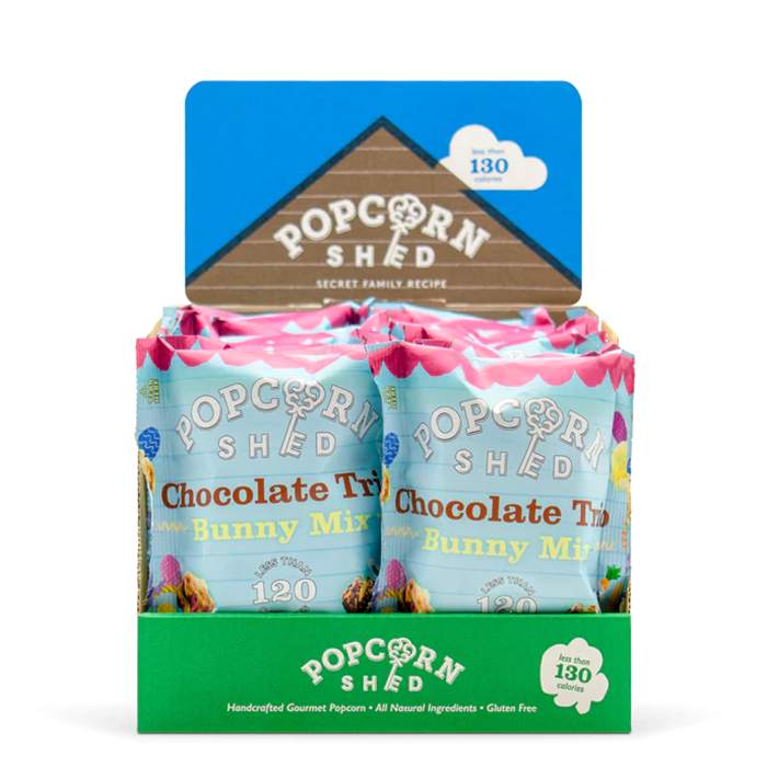 Popcorn Shed - Chocolate Trio Popcorn Snack Pack, 24g  Pack of 16