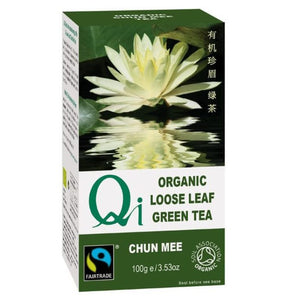 Qi Teas - Chun Mee Loose Tea Organic, 100g | Pack of 6
