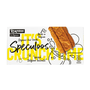 Realfoods - Organic Speculoos Biscuits, 125g | Pack of 12