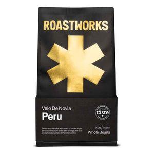 Roastworks - Peru Velo De Novia Whole Beans, 200g