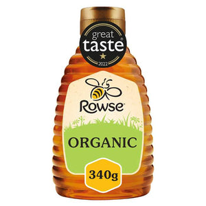 Rowse - Squeezy Organic Honey, 340g | Pack of 6