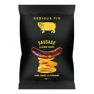 Serious Pig - Sausage Flavour Crisps, 22g | Pack of 24