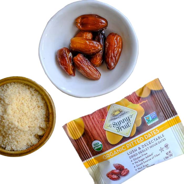 Sunny Fruit - Organic Fruit Snack Packs Dates, 6x50g  Pack of 12