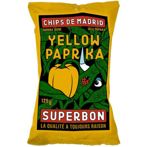 Superbon - Chips Yellow Paprika, 125g | Pack of 14