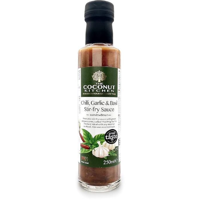 The Coconut Kitchen - Chilli Garlic and Basil Stir-Fry Sauce, 250ml  Pack of 6