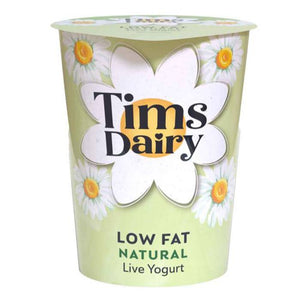 Tims Dairy - Low Fat Natural Yogurt, 500g | Pack of 6