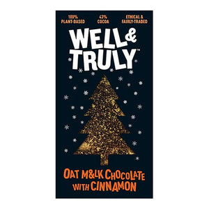 Well&Truly - Cinnamon Oat Milk Chocolate Bar, 90g - Pack of 10