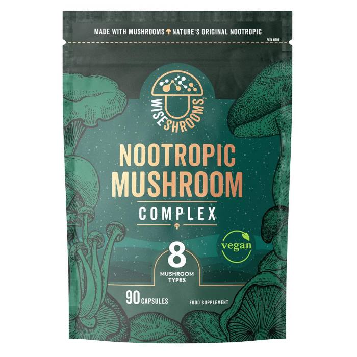 Wiseshrooms - Nootropic Mushroom Complex, 90 Capsules
