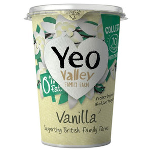 Yeo Valley - Organic 0% Fat Vanilla Yogurt, 450g