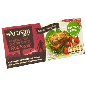 Artisan Grains - Cashew & Cranberry Gluten Free Nut Roast, 200g