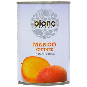 Biona - Mango Chunks in Juice, 400g | Multiple Pack Sizes