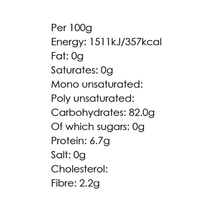 Biona - Organic Fonio Grain, 350g - Back